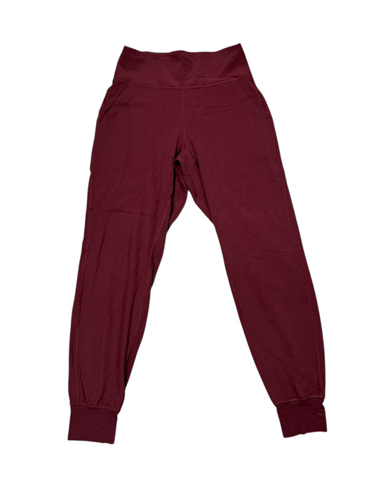 Athletic Pants By Lululemon In Red, Size:S
