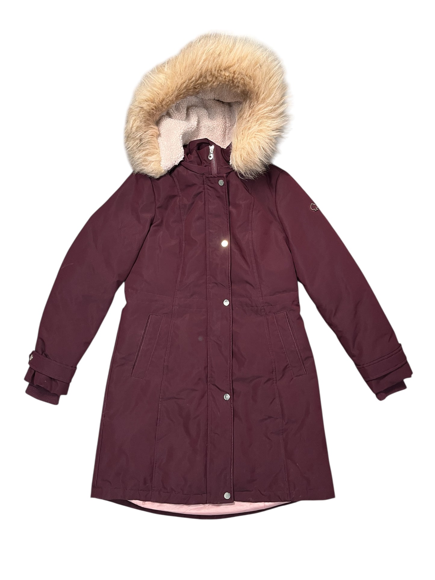 Coat Designer By Kate Spade In Maroon, Size:S