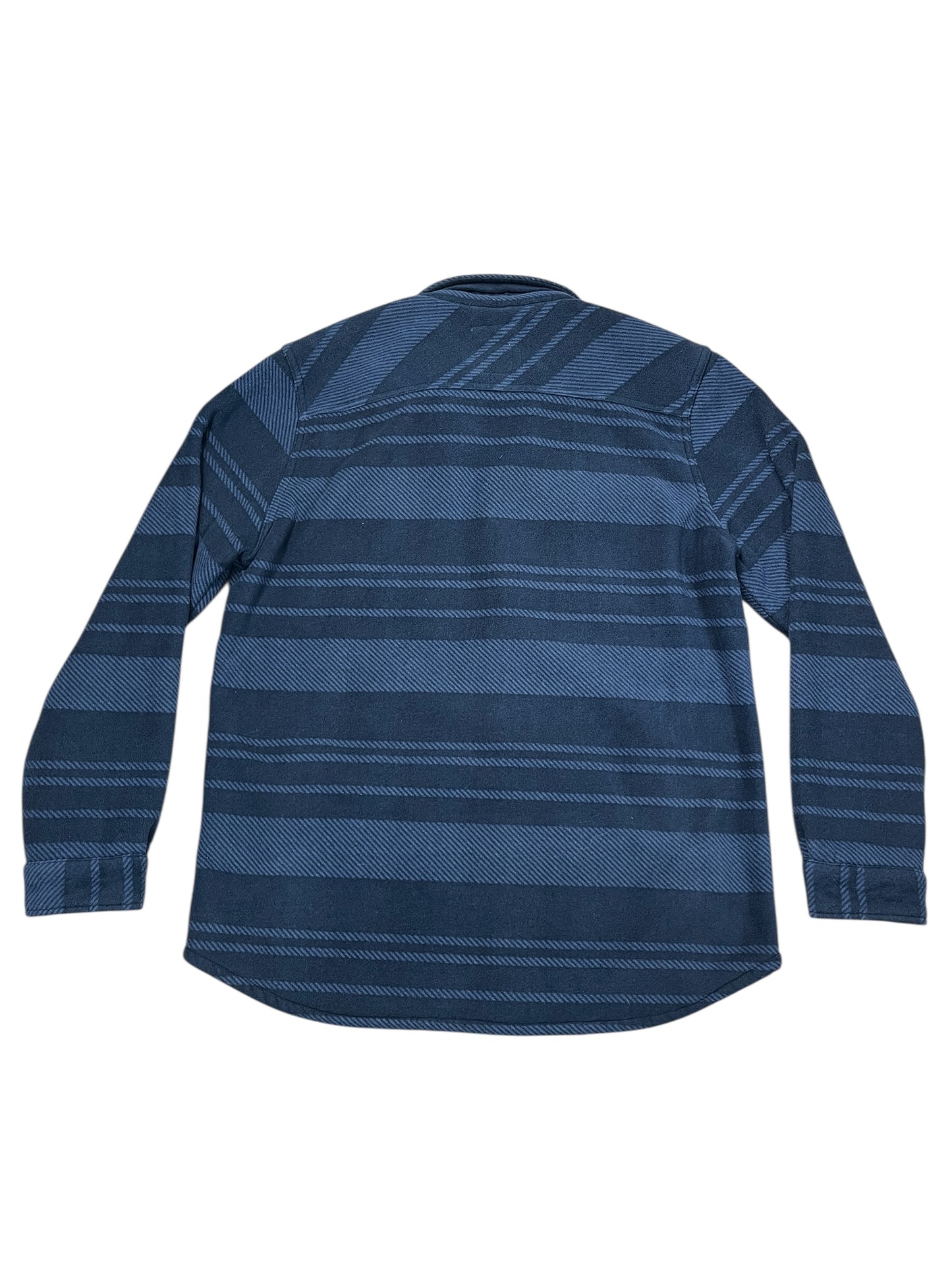 Jacket Shirt By Clothes Mentor In Navy, Size:Xl