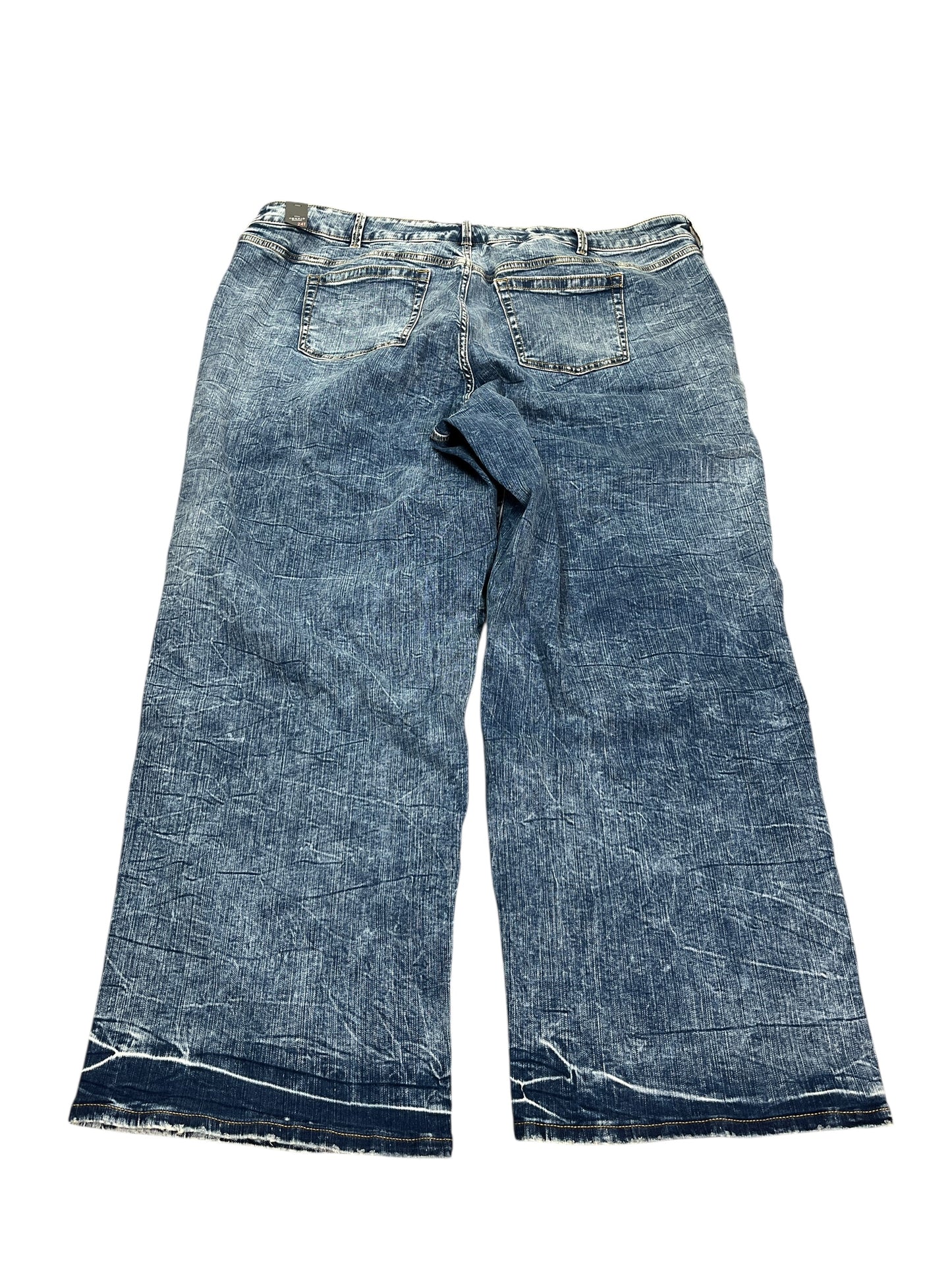 Jeans Wide Leg By Torrid In Blue Denim, Size:24