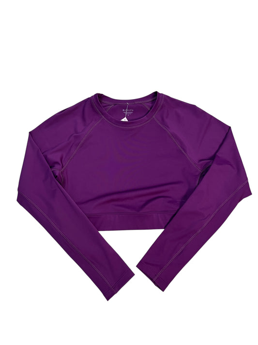 Athletic Top Ls Crewneck By Athleta In Purple, Size:M