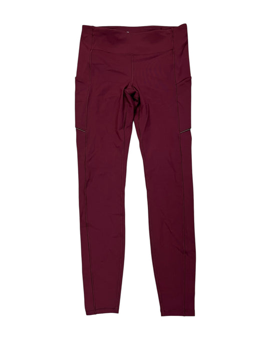 Athletic Leggings By Lululemon In Maroon, Size:M