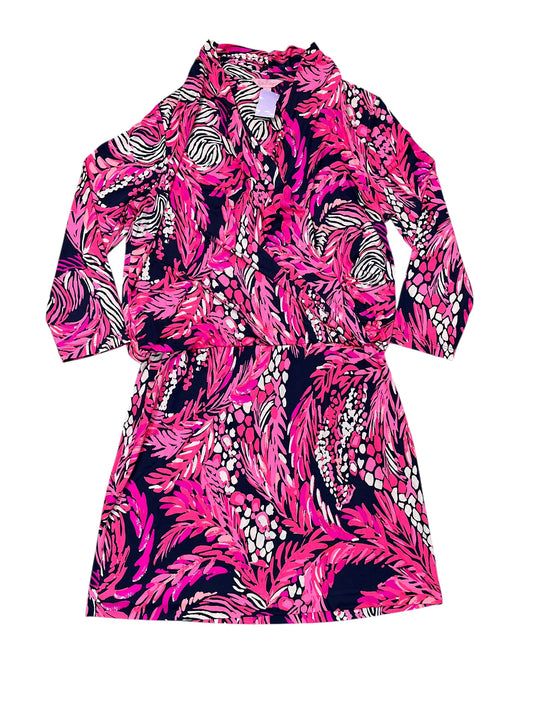 Dress Casual Short By Lilly Pulitzer In Blue & Pink, Size:L