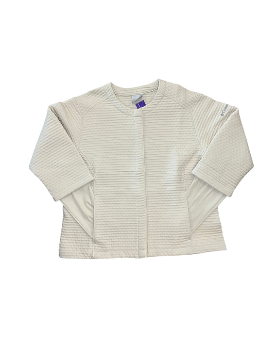 Athletic Jacket By Columbia In Cream, Size:Xl