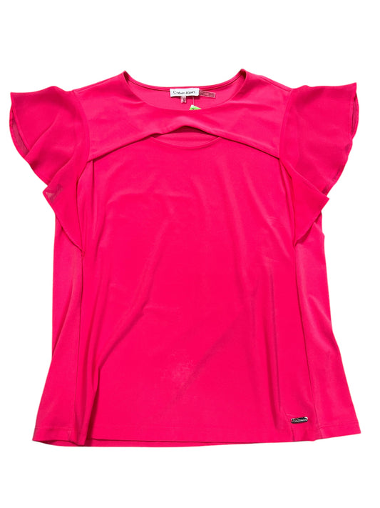 Top Ss By Calvin Klein In Pink, Size:S