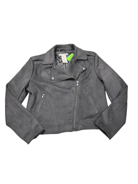 Jacket Moto By Philosophy In Grey, Size:M