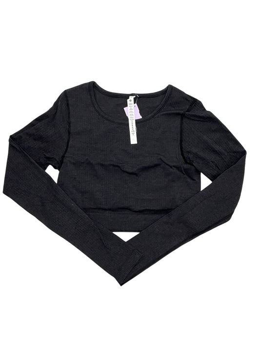 Athletic Top Ls Collar By Lululemon In Black, Size:M