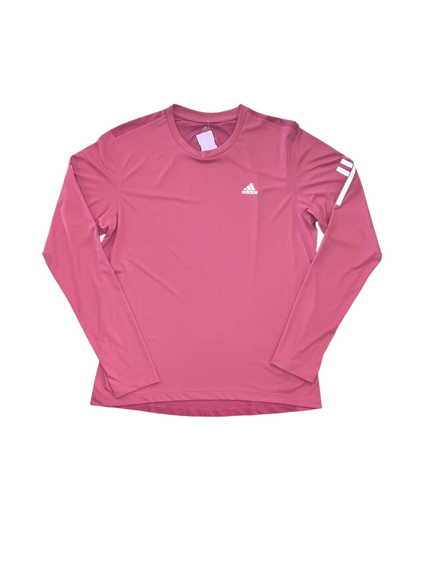 Athletic Top Ls Crewneck By Adidas In Pink, Size:M