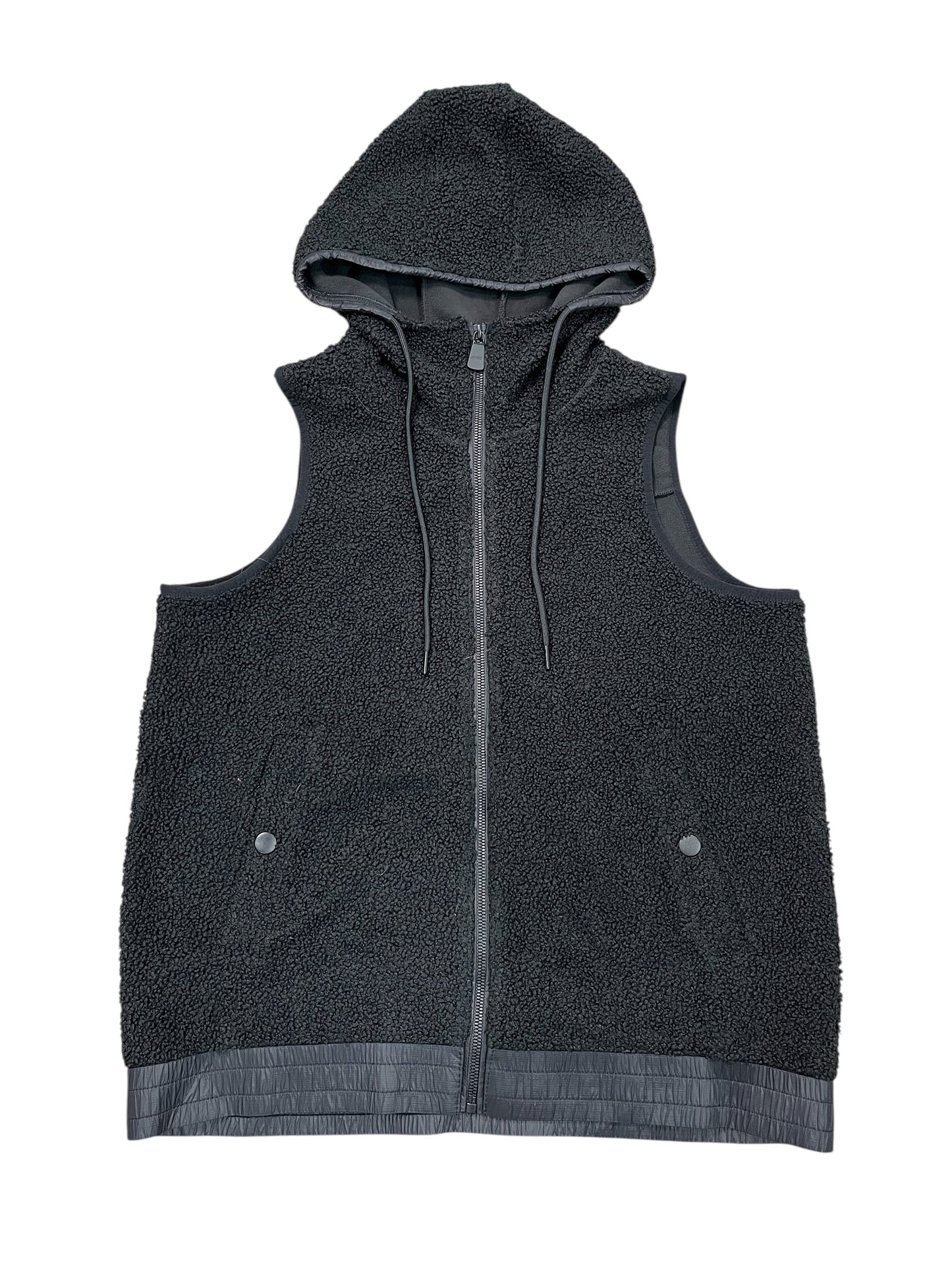 Vest Faux Fur & Sherpa By Avia In Black, Size:M