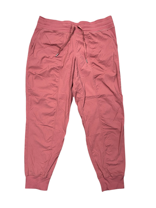 Athletic Pants By Lululemon In Pink, Size:Xl