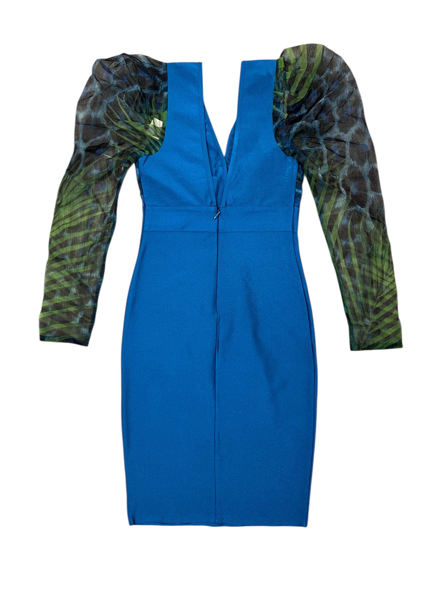 Dress Party Midi By Clothes Mentor In Blue, Size:M