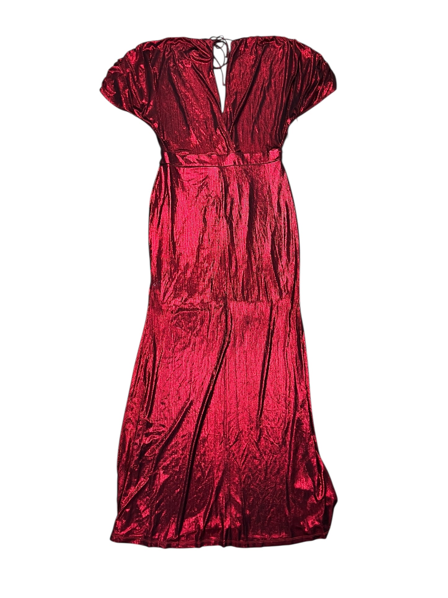 Dress Party Long By Clothes Mentor In Red, Size:1X