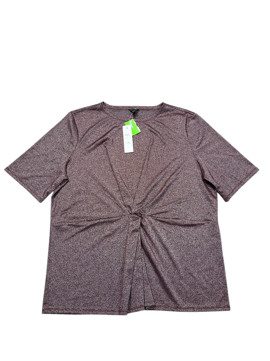 Top Ss By Ann Taylor In Purple, Size:Xxl