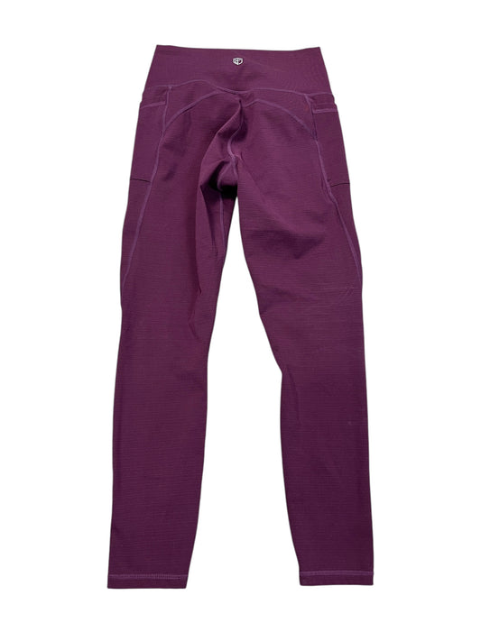 Athletic Leggings By BORN PRIMITIVE In Maroon, Size:S