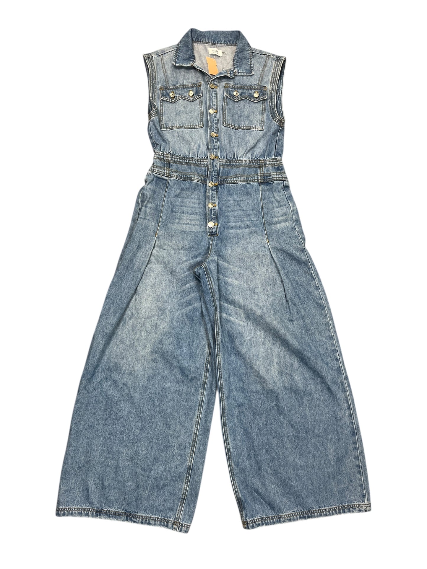Jumpsuit By Bluivy In Blue Denim, Size:M