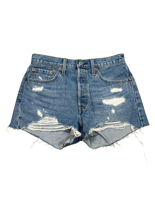 Shorts By Levis In Blue Denim, Size:S