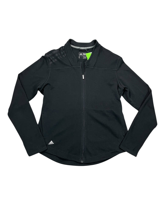 Athletic Top Ls Collar By Adidas In Black, Size:L