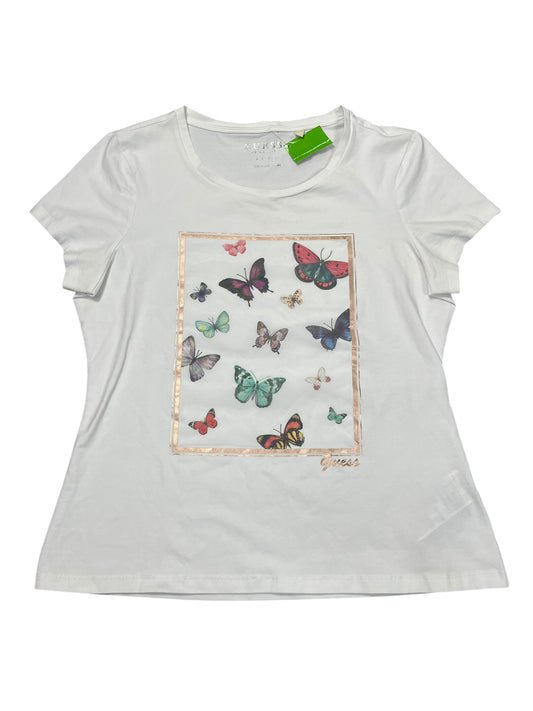 Top Ss By Guess In White, Size:Xl