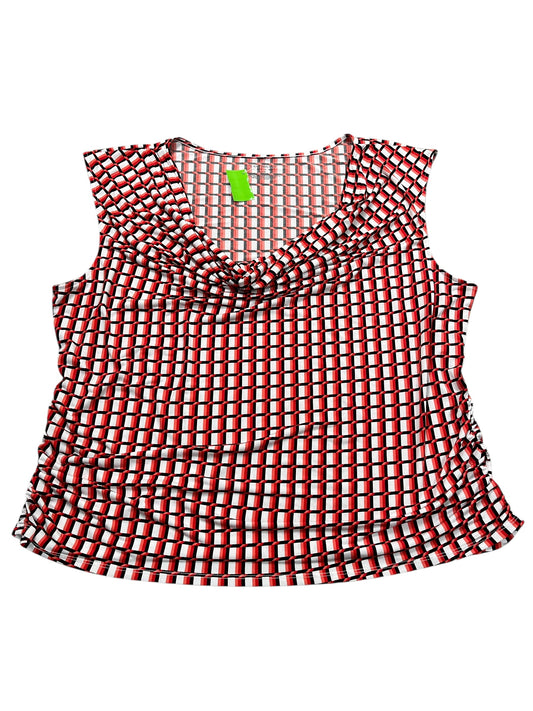 Blouse Sleeveless By Lane Bryant In White, Size:2X