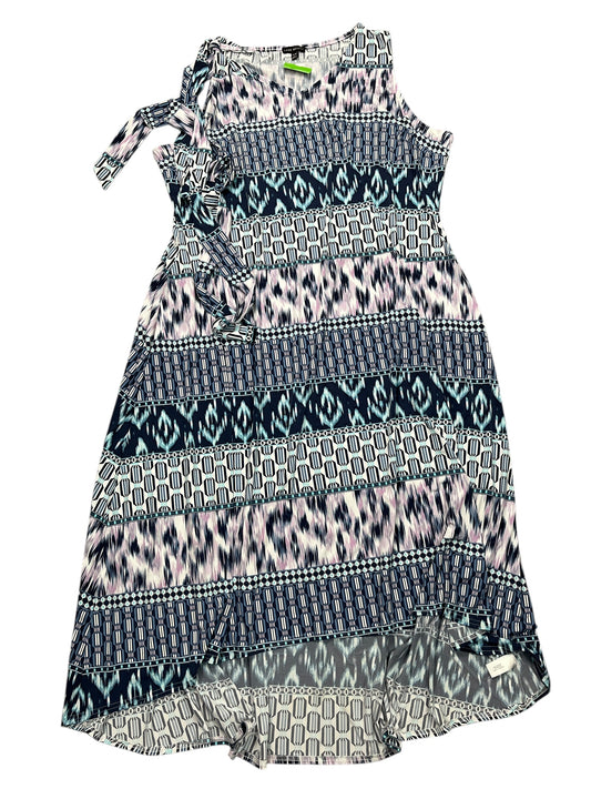 Dress Casual Maxi By Lane Bryant In Blue & Purple, Size:4X