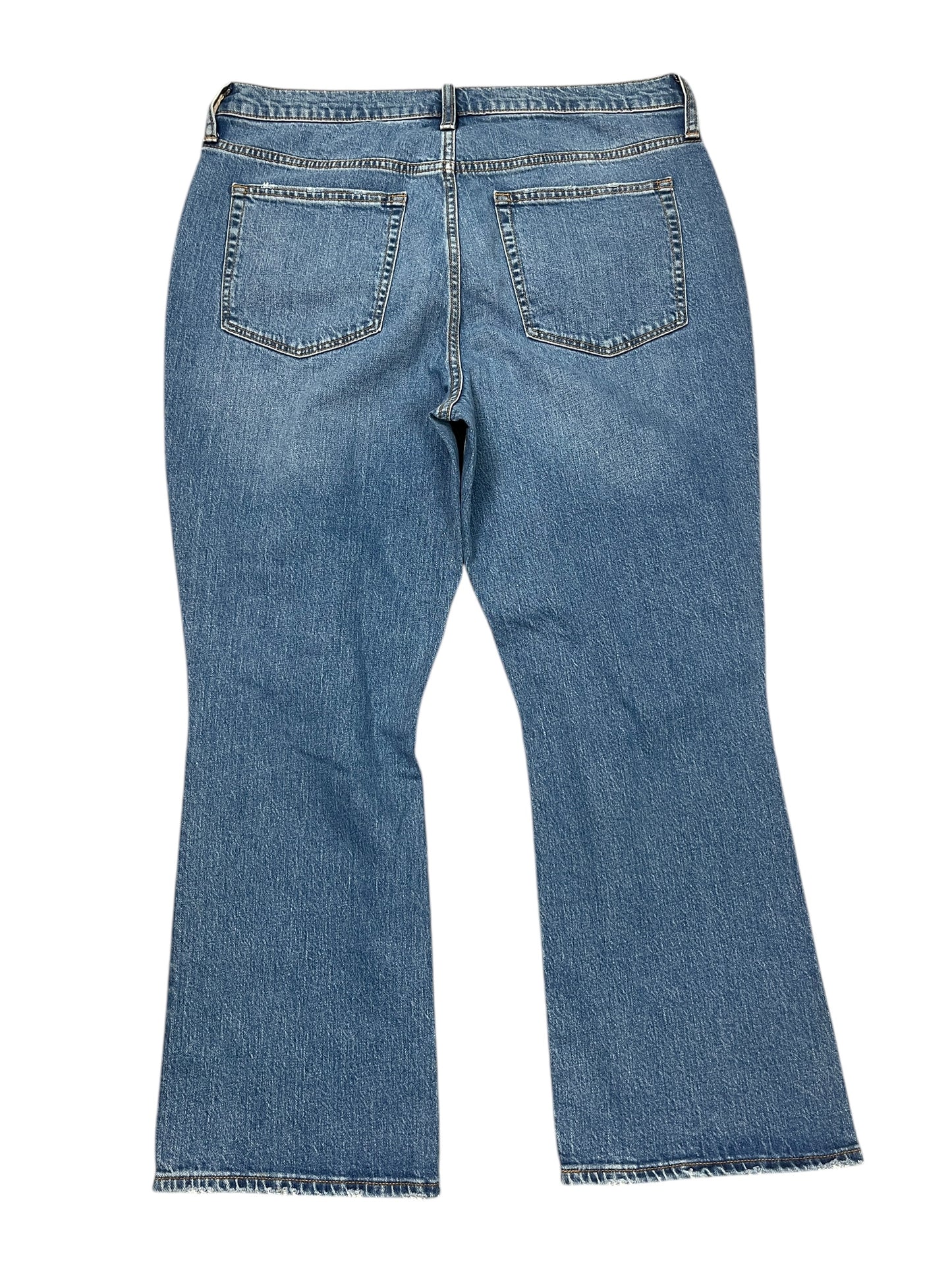 Jeans Flared By J. Crew In Blue Denim, Size:14
