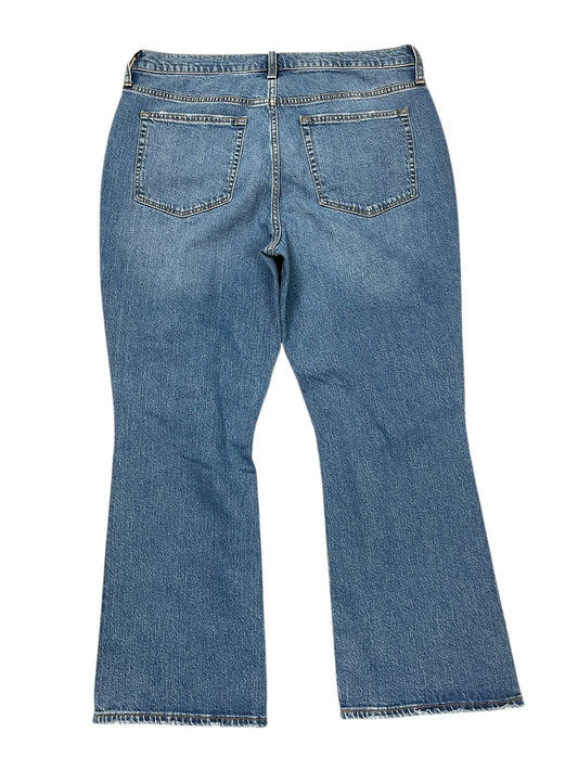 Jeans Flared By J. Crew In Blue Denim, Size:14