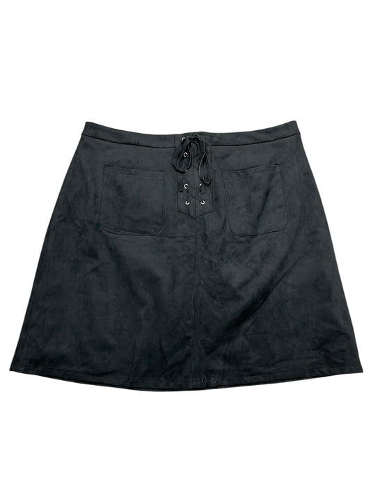Skirt Mini & Short By Cato In Black, Size:Xl