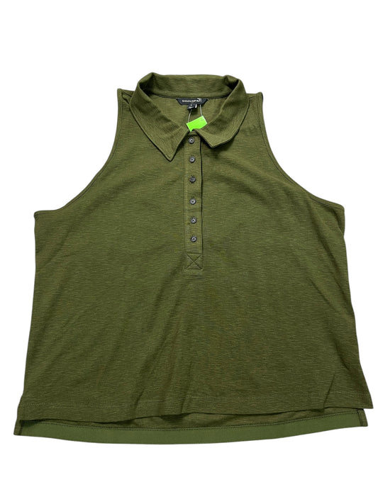 Top Sleeveless By Banana Republic In Green, Size:L