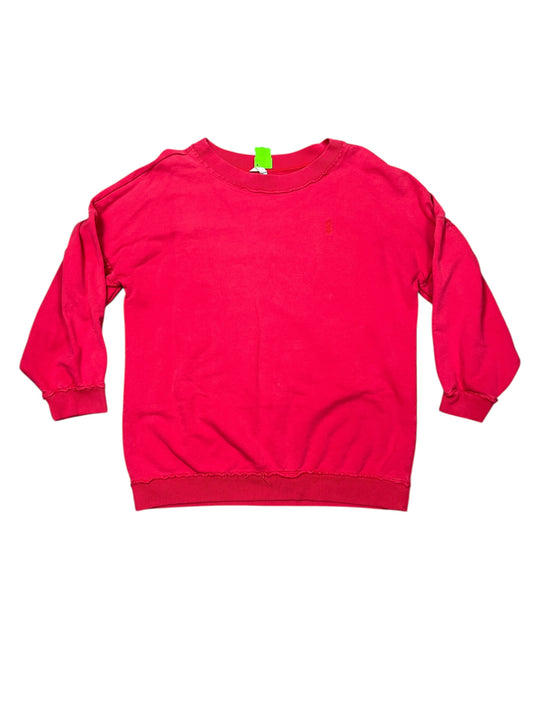 Sweatshirt Crewneck By Free People In Red, Size:M