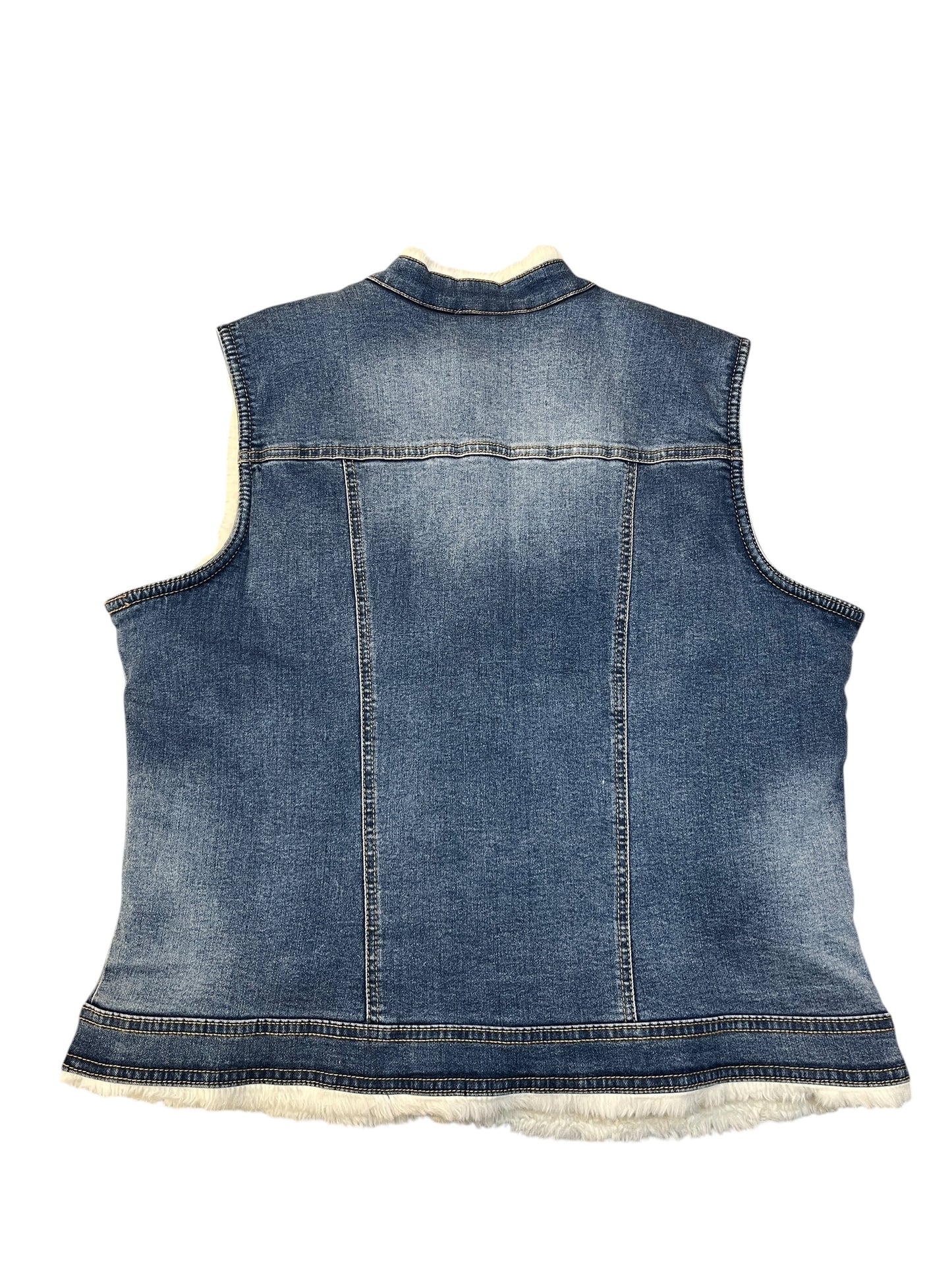Vest Other By Mac and Me In Blue Denim, Size:L