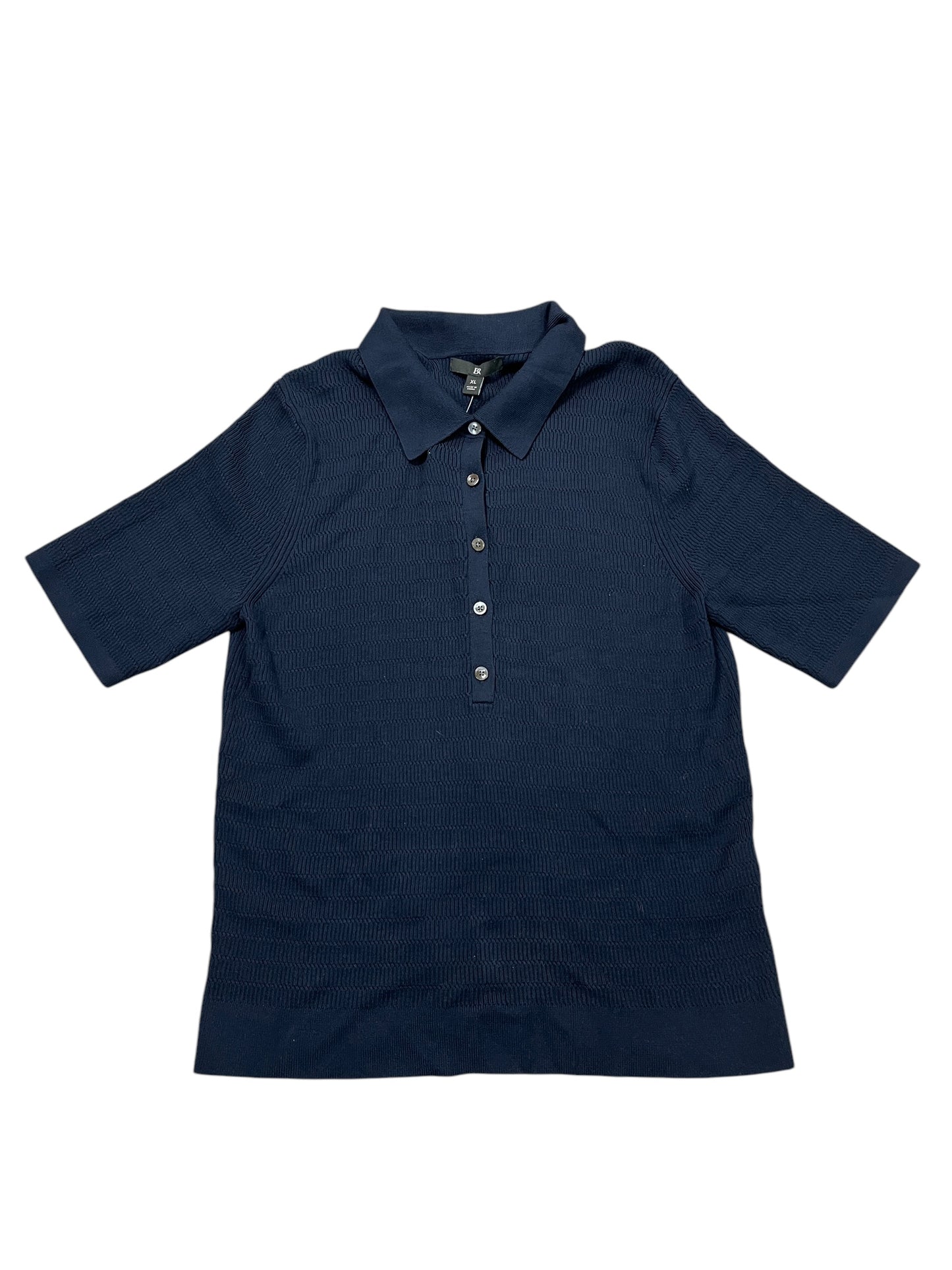 Top Ss By Banana Republic In Navy, Size:Xl