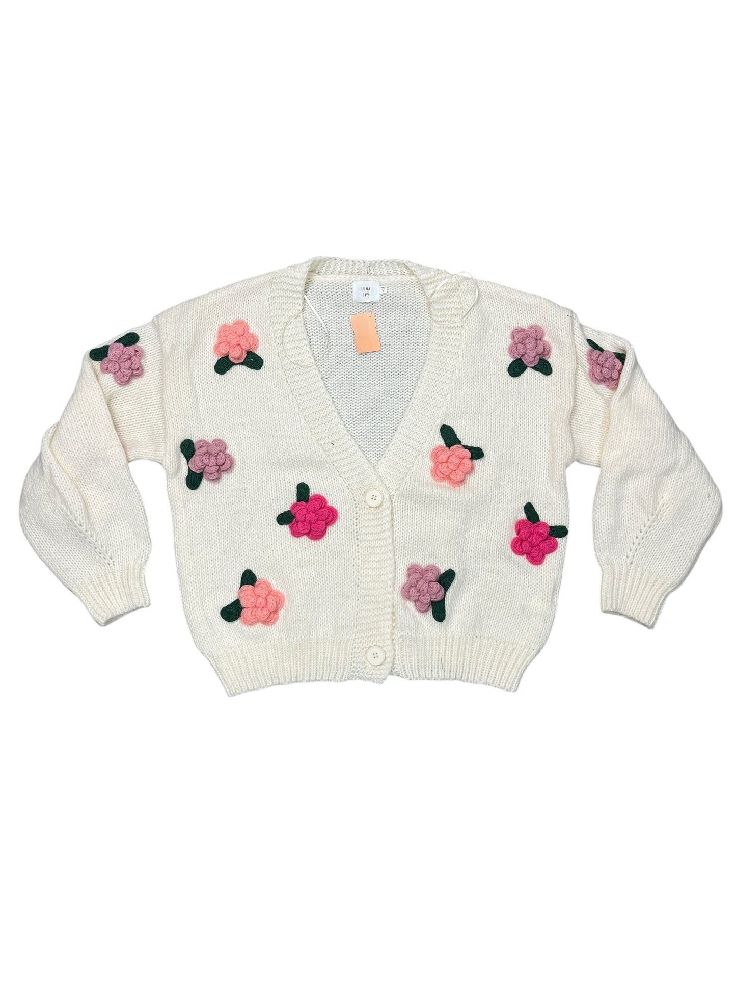 Cardigan By Luna Ivy In Floral Print, Size:S