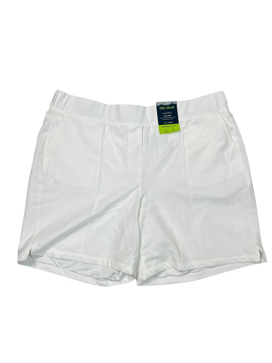 Athletic Shorts By Tek Gear In White, Size:xxl