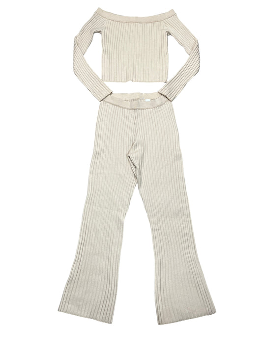 Pants Set 2Pc By Aerie In Beige, Size:M