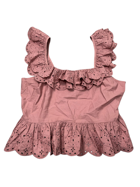 Blouse Sleeveless By Express In Pink, Size:Xl