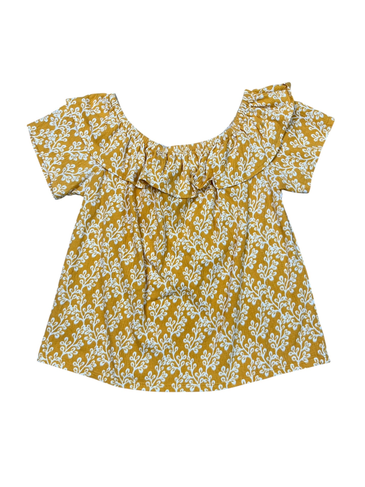 Top Sleeveless By Loft In Yellow, Size:M