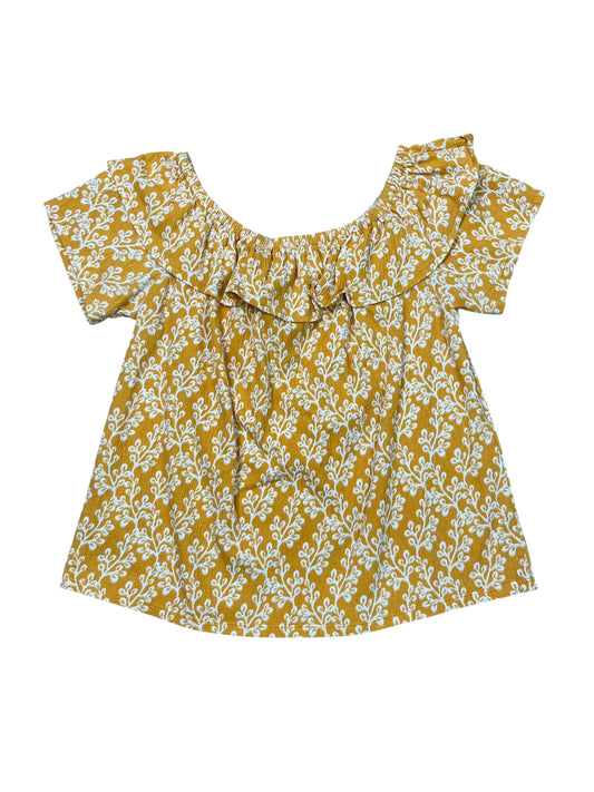 Top Sleeveless By Loft In Yellow, Size:M