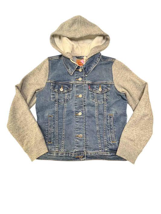 Jacket Denim By Levis In Blue Denim, Size:M
