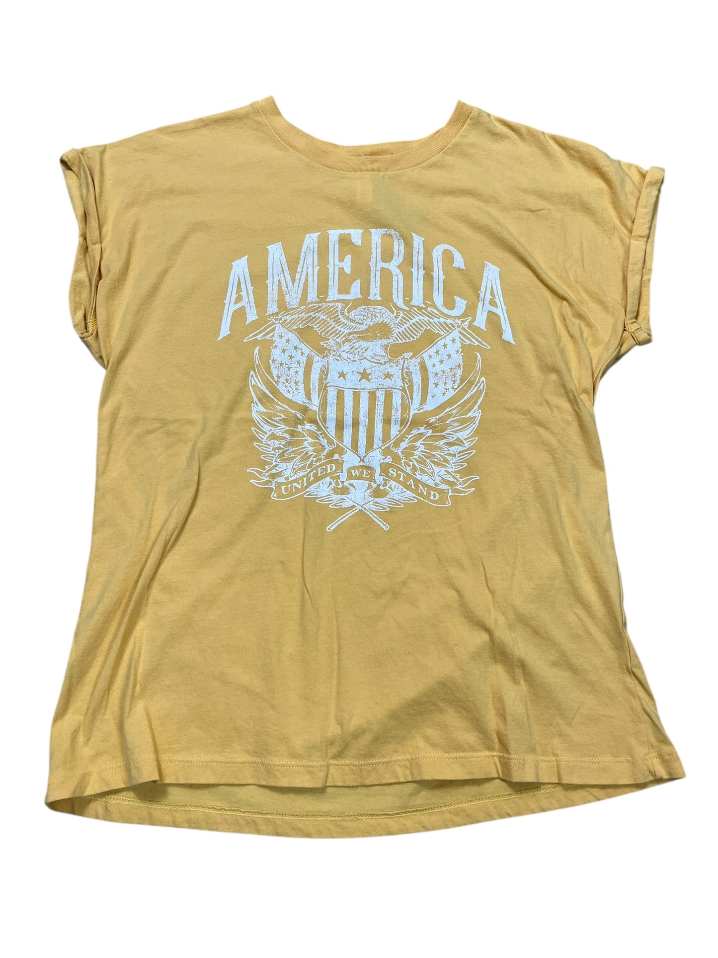 Top Sleeveless By Clothes Mentor In Yellow, Size:L