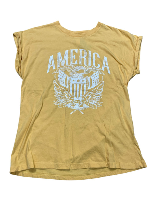 Top Sleeveless By Clothes Mentor In Yellow, Size:L