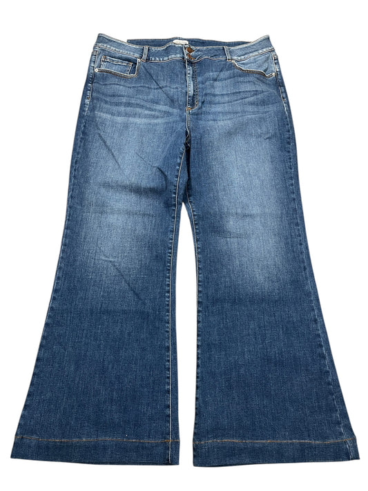 Jeans Flared By Sneak Peek In Blue Denim, Size:22