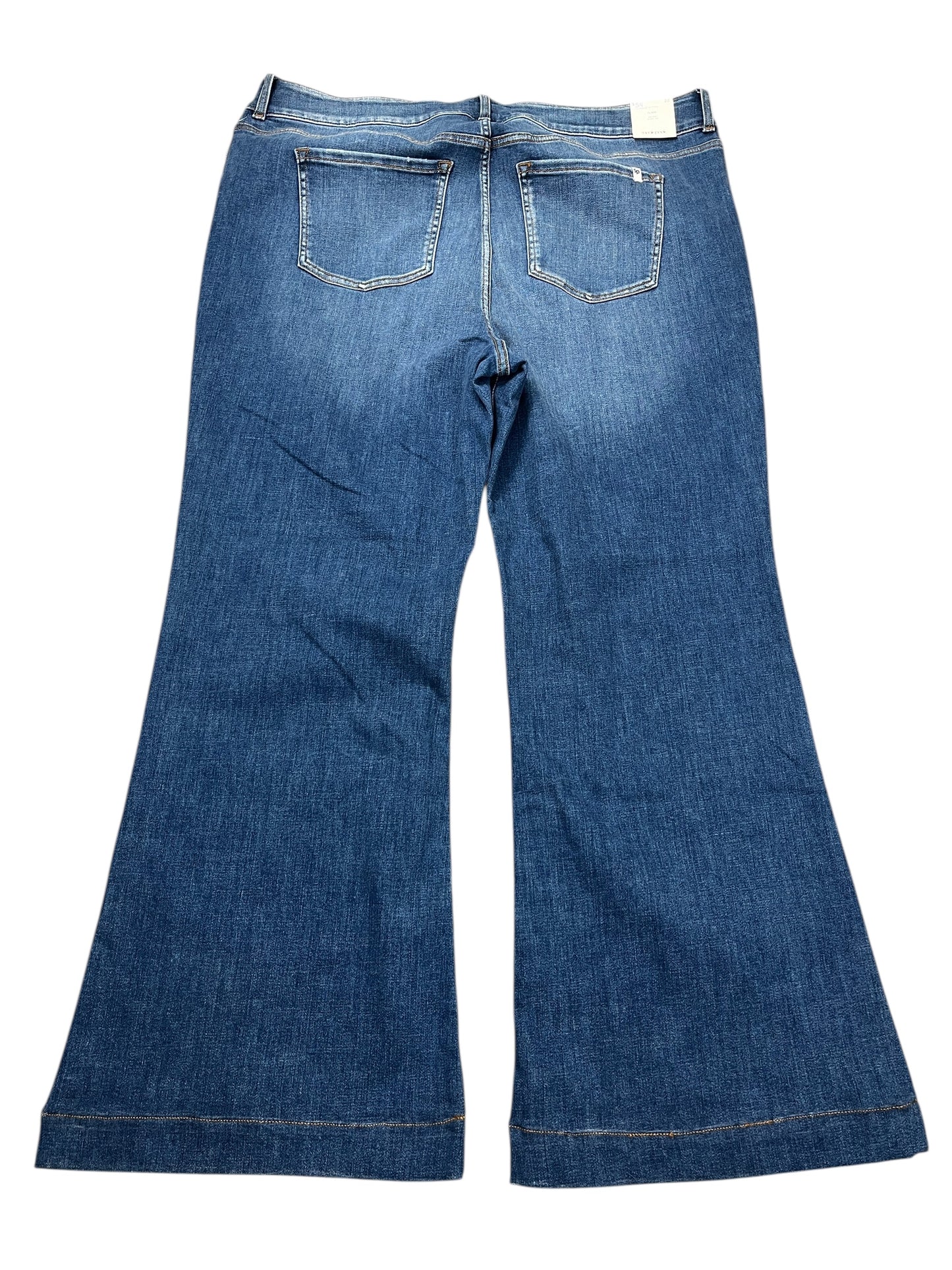 Jeans Flared By Sneak Peek In Blue Denim, Size:22