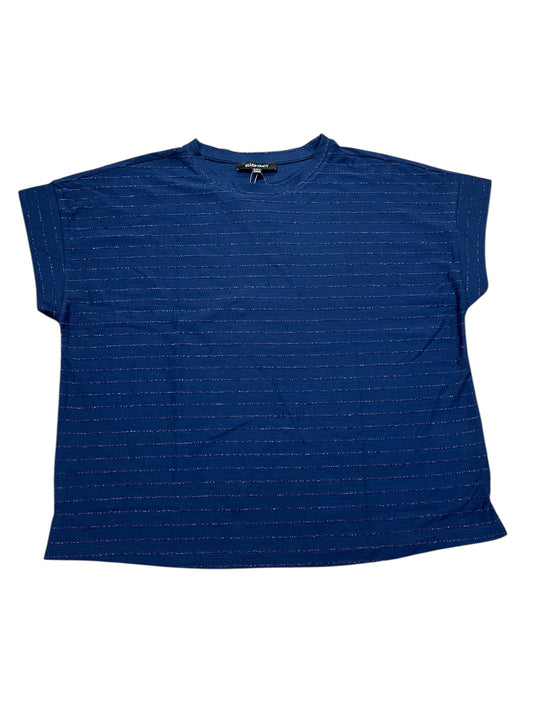 Top Ss By Ellen Tracy In Blue, Size:Xxl