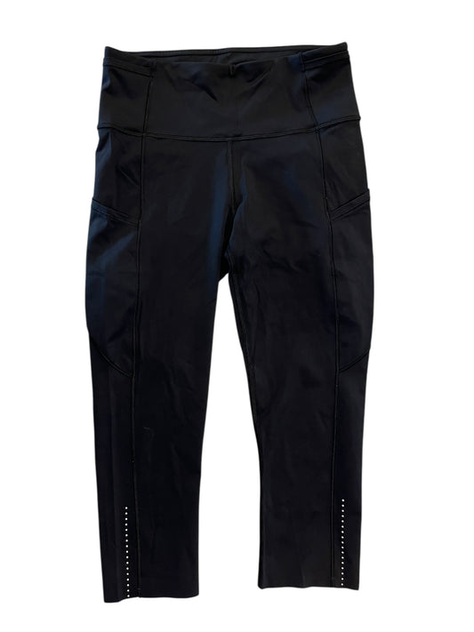 Athletic Legging capris  By Lululemon In Black, Size:S