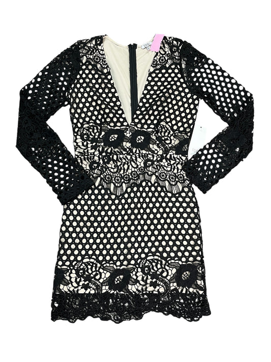 Dress Party Short By Tobi In Black & Tan, Size:M