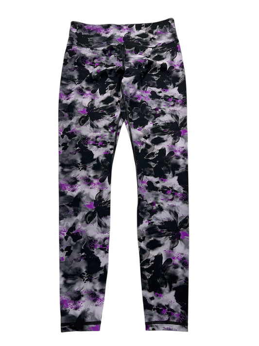 Athletic Leggings By Zyia In Grey & Purple, Size:S