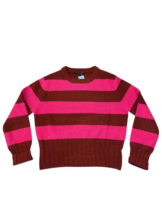 Sweater By English Factory In Pink & Red, Size:M