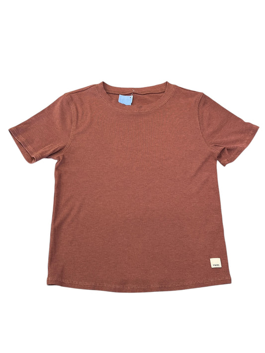 Top Ss Basic By Vuori In Orange, Size:M