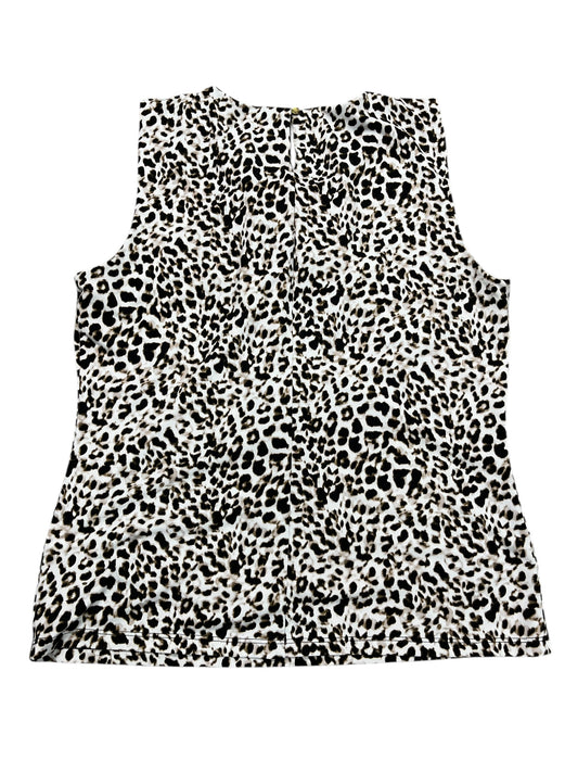 Top Sleeveless Basic By Calvin Klein In Animal Print, Size:M