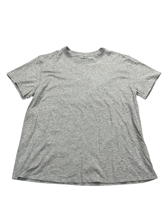 Athletic Top Ss By Lululemon In Grey, Size:M